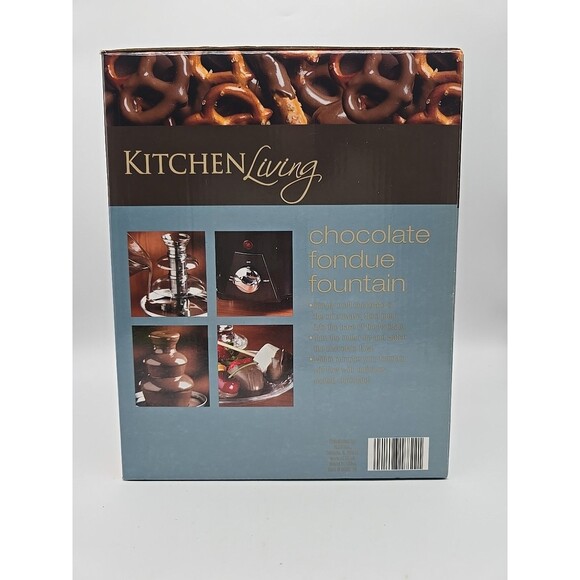 Kitchen Living Chocolate Fondue 3-Tier Fountain NIB - Picture 2 of 3